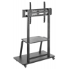 Sturdy height-adjustable multimedia TV cart - 37 to 100 inches