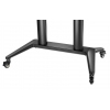 Height adjustable XXL mobile monitor floor stand - 70 to 120 inches