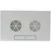 19 inch wandkast MHT149 met glazen deur - 9U hoogte - 600 mm diep - grijs