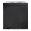 19-Zoll-Wandschrank MHT136 mit Glastür - 12 HE Höhe - 450 mm tief - schwarz
