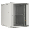 Armadio a parete da 19 pollici MHT139 con porta in vetro - altezza 12U - profondità 600 mm - grigio