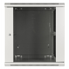 Armadio a parete da 19 pollici MHT139 con porta in vetro - altezza 12U - profondità 600 mm - grigio