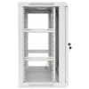 Armadio a parete da 19 pollici MHT151 con porta in vetro - altezza 20U - profondità 450 mm - grigio