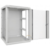 Armadio a parete da 19 pollici MHT151 con porta in vetro - altezza 20U - profondità 450 mm - grigio