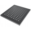 1U fast hylde - 550 mm dyb - belastningskapacitet op til 50 kg - sort