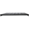 1U fast hylde - 550 mm dyb - belastningskapacitet op til 50 kg - sort