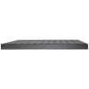 1U fast hylde - 550 mm dyb - belastningskapacitet op til 50 kg - sort