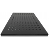 1U fixed shelf - 700 mm deep - load capacity to 50 kg - black