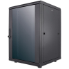 19 inch netwerkkast MHT172 met glazen deur - 16U - 600 (D) x 600 (W) x 878 (H) - flatpack - zwart