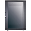 19 inch netwerkkast MHT172 met glazen deur - 16U - 600 (D) x 600 (W) x 878 (H) - flatpack - zwart