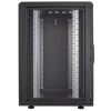 19 inch netwerkkast MHT172 met glazen deur - 16U - 600 (D) x 600 (W) x 878 (H) - flatpack - zwart
