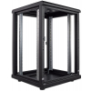 19 inch netwerkkast MHT172 met glazen deur - 16U - 600 (D) x 600 (W) x 878 (H) - flatpack - zwart