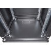 19 inch netwerkkast MHT172 met glazen deur - 16U - 600 (D) x 600 (W) x 878 (H) - flatpack - zwart