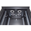 19 inch netwerkkast MHT172 met glazen deur - 16U - 600 (D) x 600 (W) x 878 (H) - flatpack - zwart