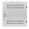 19 inch compacte wandkast MHT154 met dichte deur - 170 mm diep - grijs
