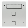 19 inch compacte wandkast MHT154 met dichte deur - 170 mm diep - grijs
