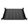 1U adjustable shelf with adjustable rail depth for server cabinets with 800 mm depth - black