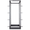 Freistehendes 19-Zoll-Rack MHT167 - 26U Höhe - 4 Ständer - Flatpack - schwarz