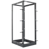 19 inch vrijstaand rek MHT166 - 48U hoogte - 4 staanders - flatpack - zwart