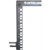 19 inch vrijstaand rek MHT166 - 48U hoogte - 4 staanders - flatpack - zwart