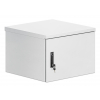 19 inch industrial IP55 outdoor wall cabinet MHT157 with integrated fans - dust- and waterproof - 9U height - 600 mm deep - gray