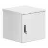 19 inch industriële IP55 outdoor wandkast MHT158 met geïntegreerde ventilatoren - stof- en waterdicht - 12U hoogte - 600 mm diep - grijs