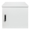 19 inch industriële IP55 outdoor wandkast MHT158 met geïntegreerde ventilatoren - stof- en waterdicht - 12U hoogte - 600 mm diep - grijs