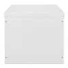 19 inch industriële IP55 outdoor wandkast MHT158 met geïntegreerde ventilatoren - stof- en waterdicht - 12U hoogte - 600 mm diep - grijs