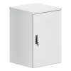 19 inch industriële IP55 outdoor wandkast MHT159 met geïntegreerde ventilatoren - stof- en waterdicht - 18U hoogte - 600 mm diep - grijs
