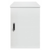19 inch industriële IP55 outdoor wandkast MHT159 met geïntegreerde ventilatoren - stof- en waterdicht - 18U hoogte - 600 mm diep - grijs