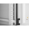 19 inch industriële IP55 outdoor wandkast MHT159 met geïntegreerde ventilatoren - stof- en waterdicht - 18U hoogte - 600 mm diep - grijs