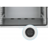 19 inch industriële IP55 outdoor wandkast MHT159 met geïntegreerde ventilatoren - stof- en waterdicht - 18U hoogte - 600 mm diep - grijs