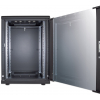19-Zoll-Netzwerkschrank MHT200 mit Glastür - 16U - 600 (T) x 600 (B) x 878 (H) - montiert - schwarz