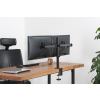 Monitor tafelhouder met dubbele scharnierarmen voor 2 schermen - 13 tot 32 inch