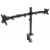 Monitor tafelhouder met dubbele scharnierarmen voor 2 schermen - 13 tot 32 inch