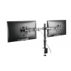 Monitor tafelhouder met dubbele scharnierarmen voor 2 schermen - 13 tot 32 inch