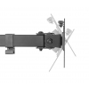 Monitor tafelhouder met dubbele scharnierarmen voor 2 schermen - 13 tot 32 inch