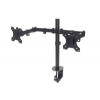Monitor tafelhouder met dubbele scharnierarmen voor 2 schermen - 13 tot 32 inch