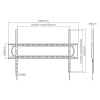 Heavy-Duty low-profile vaste TV-muurbeugel MHT70 voor 60 tot 120 inch televisies