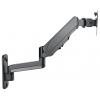 Universele gasveer monitor muurbeugel met enkele arm en scharnier voor 17 tot 32 inch monitors