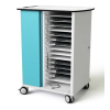 Zioxi onView Network charging cart for 16 laptops - USB-C cables included - RFID lock