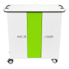 Charging cart for 32 iPads to 11 inch with network management & USB-C cables - digital code lock