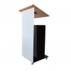 Height adjustable Acrylic/metal lectern Notulus - black