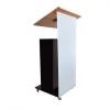 Height adjustable Acrylic/metal lectern Notulus - black