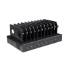 10 port Dual Charge USB-A/USB-C 1000W ladestation - sort