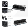 Estación de carga de 16 puertos USB-C 1000W - negro