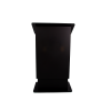 Height-adjustable plastic lectern HiLo - black