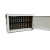 Lockable wall cabinet WBTOK24W for 24 smartphones - white