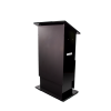 Height-adjustable plastic lectern HiLo - black