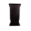 Height-adjustable plastic lectern HiLo - black